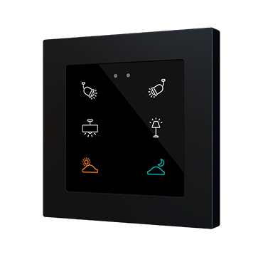 Zennio ZVIFR55X6 Емкостный сенсорный переключатель с RGB-подсветкой (55 x 55 мм) Flat RGB 5