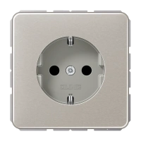 Jung CD 1520 PT SCHUKO®-розетка, 16 A 250 В ~, Anodized aluminium, Серия CD, платина