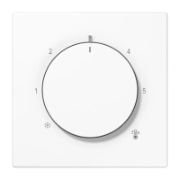 Jung LS 1749 BF WW Накладка для термостата, thermoplastic, Серия LS, белый