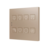 Zennio ZVITR8 Емкостный сенсорный переключатель с RGB-подсветкой Tecla RGB