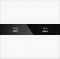 GVS CHPBD-04/24.1.10 Клавишный выключатель с дисплеем, 4 клавиши, белый, антиблик