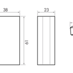 B.E.G. 92365 Сумеречный выключатель CdS-R, цвет: черный матовый, похожий RAL9005