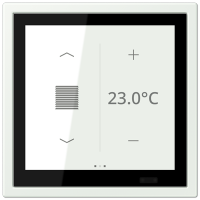 Jung LCZ 459 BFD1S210 KNX комнатный контроллер LS TOUCH, Цвет: Белый, оттенок: Outremer