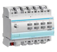 Hager TYA608C Исполнительный механизм жалюзи 8/4-канал KNX, 16A, с ручным управлением, без шины