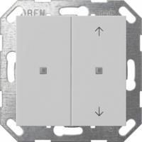 Gira 5175015 Кнопочный выключатель с клавишей двойн., без надписи / символы стрелки для Gira One и KNX