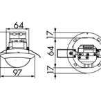 B.E.G. 92480 Потолочный датчик присутствия PD4-M-1C-C-PS, цвет: Белый матовый, похожий RAL9010