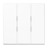 Jung LS 993 BF WW Клавиша, тройная, thermoplastic, Серия LS, белый