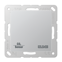 Jung CO2A2178AL KNX/EIB датчик углекислого газа, влажности и комнатной температуры, цвет: Серый, оттенок: Алюминиевый