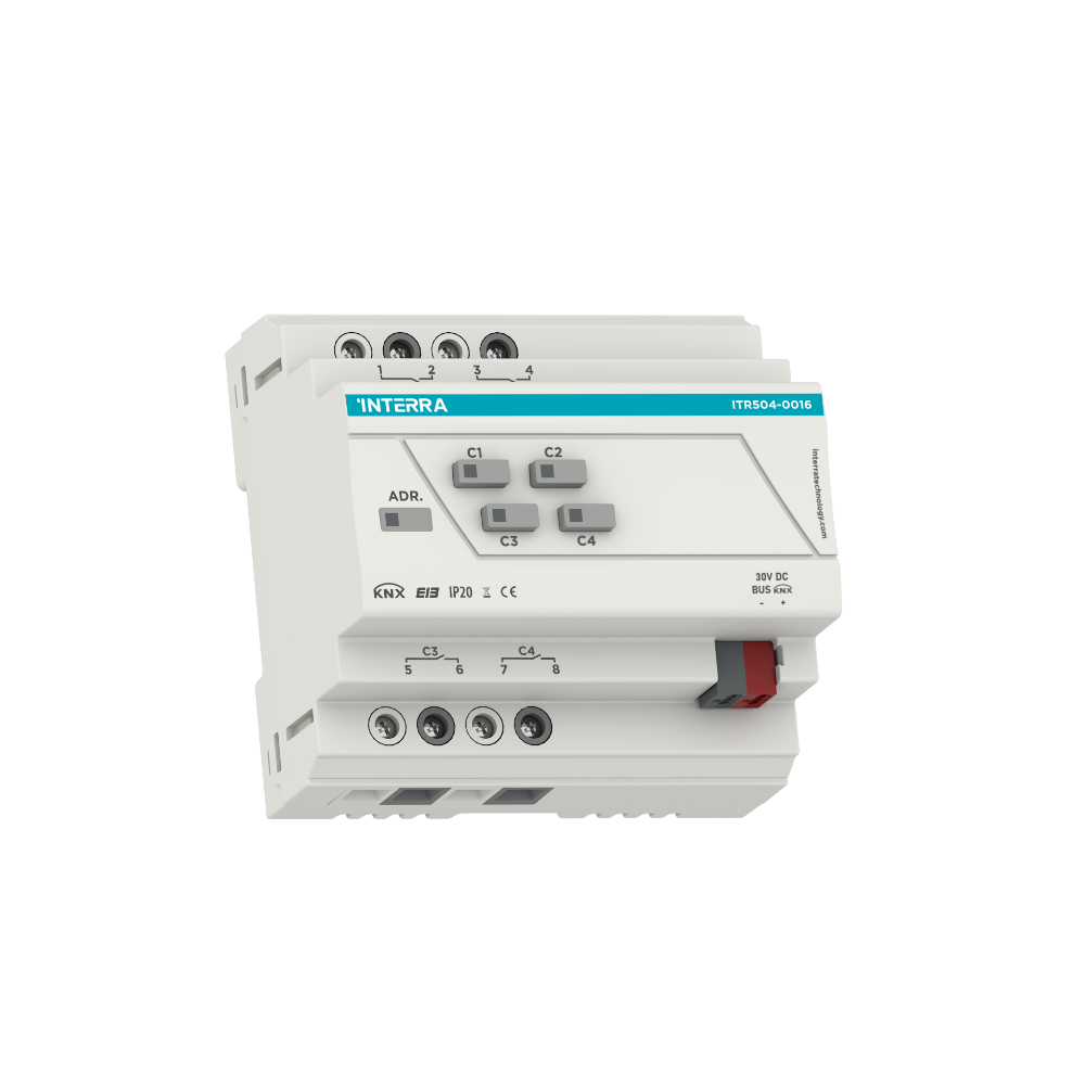 Interra 
					ITR504-0016
				 KNX Combo Actuator - 4 Channel
