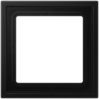 Jung LSZ 981 BF SWM Рамка 1-ная, вертикальный и горизонтальный монтаж, Лакированный термопласт, LS ZERO, матовый чёрный графит
