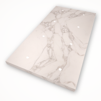 Tense KNX_INTSCM8 Сенсорный выключатель KNX Intensity Stone Calacatta Marble 8F, цвет: Белый