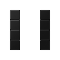 Jung A 504 TSA SWM Набор накладок 4 группы