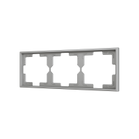 Zennio ZS70FM3S ZS70, Рамка на 3 розетки, Серебристый
