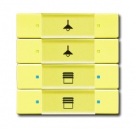 ABB 6127/02-815-500 Сенсор 4/8-клавишный, сахара, цвет: Коричневый, оттенок: Сахара