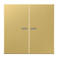 Jung ME 2995 KO5 C Kлавиша с окошком, Латунь, Серия LS, латунь Classic