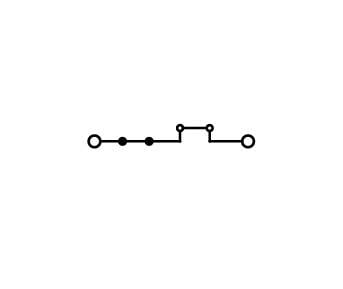 Wago 2006-8604 2-пров. проходной клеммник, 0,5 - 6 (10) мм2, профильный, синий