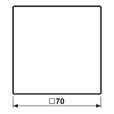 Jung LS 990 WW Kлавиша, duroplastic, Серия LS, белый