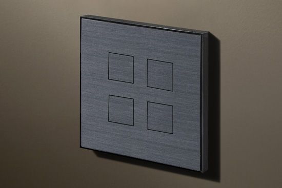 Lithoss Выключатель Squares Gunpowder Black, Цвет: Черный ,оттенок: Порох