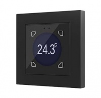 Zennio ZVI-F55D Flat 55 Display / Выключатель KNX сенсорный с дисплеем (стандарт рамки 55x55мм), цвет: Чёрный