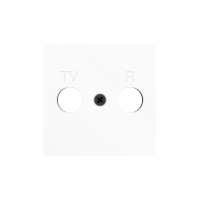 Zennio 830001509 ZS55, Декоративная накладка для вставки TV/R 55x55 мм, Матовый белый