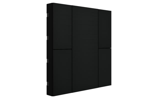 Interra ITR340-0411 iSwitch+ - 4-кнопочный KNX выключатель, алюминий, черный матовый