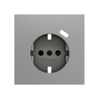 Zennio ZS70CSC1USS ZS70, Крышка для розетки Schuko с разъемом USB C 70x70 мм – Серебристый