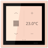 Jung LCZ 459 BFD1S234 KNX комнатный контроллер LS TOUCH, Цвет: Красный, оттенок: Охра, светлый