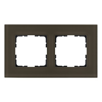 Jasmart Electric G1002GT Рамка 2-постовая, стекло цвет Каперсовый, G1002GT