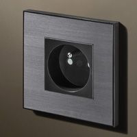 Lithoss Розетка Void square Gunpowder black, Цвет: Черный