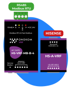 ONOKOM HS-VRF-MB-B-4 Устройство для управления 4 внутренними блоками VRF системы кондиционирования Hisense(разъем 1 2) по ModBus RTU протоколу