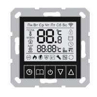 Jasmart Electric G4101PB Терморегулятор электронный 250В, 16А в комплекте с датчиком (4м, 5х20мм), цвет черный матовый (soft touch), G4101PB