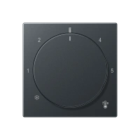 Jung A 1749 BF ANM Накладка для термостата, Лакированный термопласт, Серия A, матовый антрацит