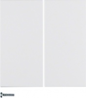 Berker 85142188 Кнопка 2-канальная, S.1/B.3/B.7, quicklink, цвет: Белый, оттенок: Полярная белизна, матовый