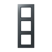 Jung AC 583 BF ANM Рамка 3-ная, вертикальный и горизонтальный монтаж, Лакированный термопласт, A CREATION, матовый антрацит
