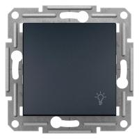 Interra 
					ITR0900171
				 1-полюсная кнопка с подсветкой - Антрацит