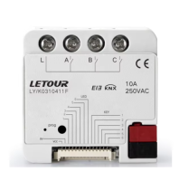 Letour LY/K0310411F  Релейный модуль, 3 канала, 10А, скрытый монтаж