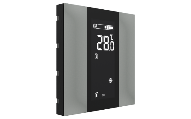 Interra ITR340-1205 iSwitch+ - 2-кнопочный KNX контроллер с ЖК-дисплеем, пластик, серый