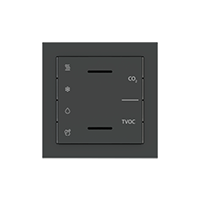 Ekinex EK-T1Q-FGB-ES2 Накладка для мультисенсора ES2 с символами. Материал - Fenix NTM. Цвет - Серый Бромо