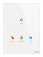 ABB TLM/U.3.1-CG Карточный считыватель Tacteo, вертикальный, белое стекло, цвет: Белый