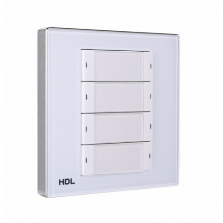 HDL M/P04.2-A2-48 4-клавишная панель KNX, европейский стандарт (без шинного соединителя HDL-M/PCI.1-A)