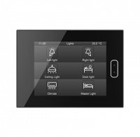 Zennio ZVIZ40A Сенсорная панель KNX Z40, емкостной ЖК дисплей 4.1” с фоновой подсветкой, цвет: черный