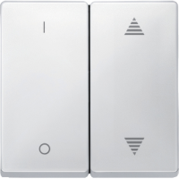 Schneider MTN626619 Клавиша для модуля 2-кнопочного выключателя, рис ВВ/ВН, 1/10, SD, цвет: Белый, оттенок: Белоснежный, глянцевый, RAL 9010