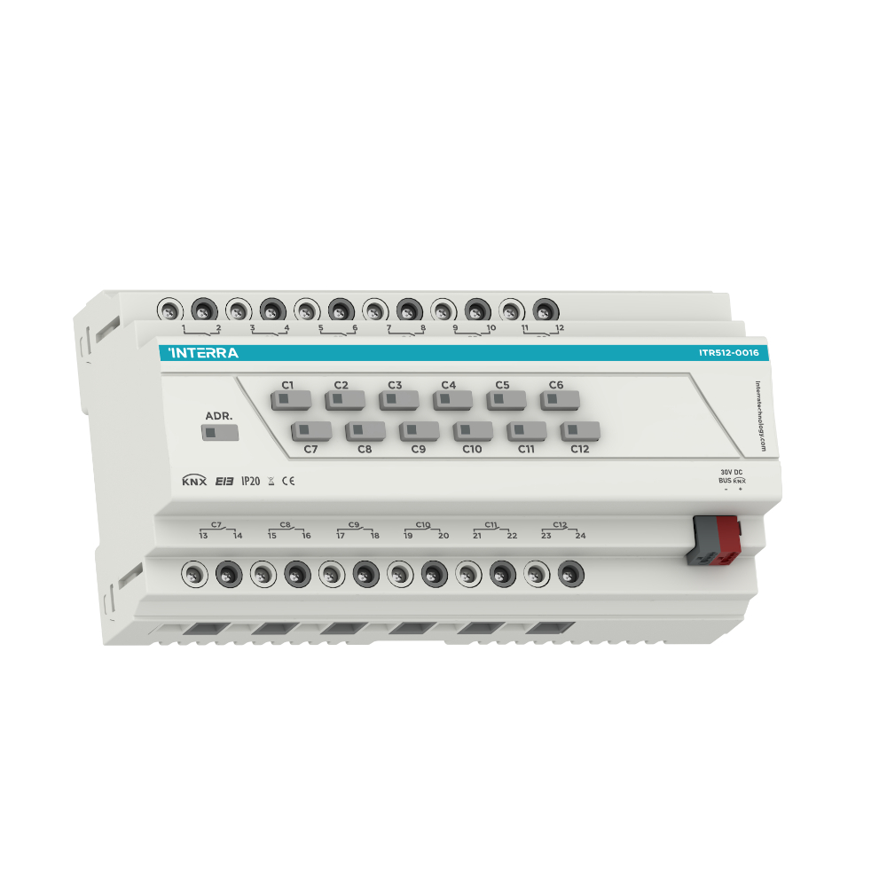 Interra 
					ITR512-0016
				 KNX Combo Actuator - 12 Channel