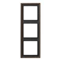 Jung ME 2983 AT Рамка 3-ная, вертикальный и горизонтальный монтаж, Латунь, LS 990, латунь Antik