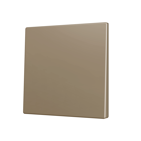 Zennio ZS70CSOFT11C ZS70, Крышка для мягкой кнопки Simple KNX 70x70 мм, Наклон вниз, Шампань