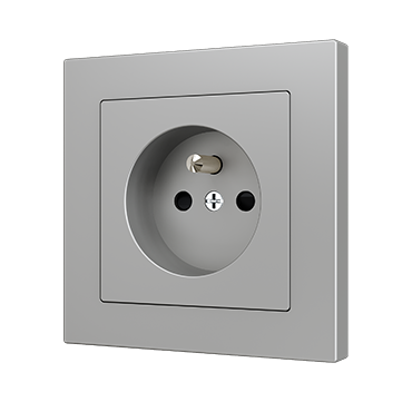 Zennio 8300005 + 8300006XX ZS55 – французская розетка