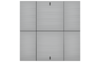 Interra ITR340-0610 iSwitch+ - 6-кнопочный KNX выключатель, алюминий, натуральный алюминий матовый