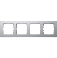 Jasmart Electric G1104S Рамка G-Flex 4-постовая, цвет Алюминий, G1104S