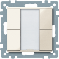 Schneider MTN617244 2-кнопочный выключатель plus, SM, бежевый блестящий, цвет: Бежевый, оттенок: Блестящий