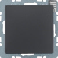 Berker 75441326 KNX CO2-Датчик с регулировкой уровня влажности и температуры, Q.x, цвет: Антрацит, оттенок: Бархатный лак